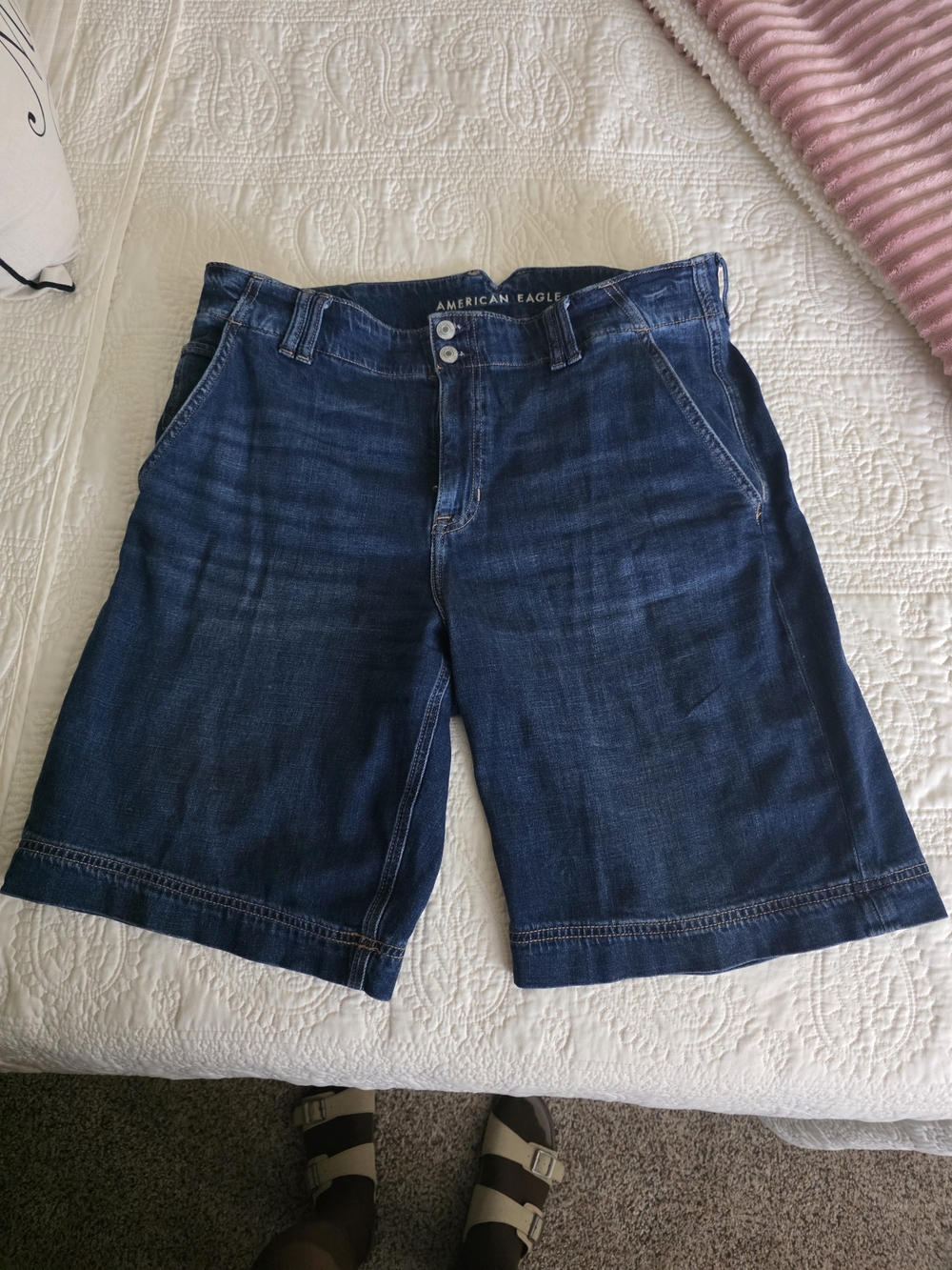 American Eagle Outfitters Men’s Dark Blue Denim Shorts